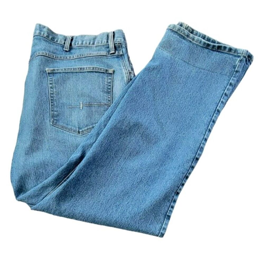 Ariat Rebar M4 Relaxed‎ Boot Cut Jeans Mens 42x34 Medium Wash Denim Work Pants